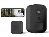 Wireless Video Doorbell Camera, 2.4GHz WiFi, Black V1263-JX-5056
