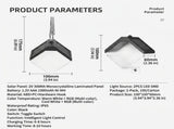 Solar Ice Brick Hanging Light with Auto Dusk-to-Dawn Sensor, IP65 Waterproof Outdoor Decorative V1341-ZY-5EXPT8DS-2PCS