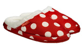 ARCHLINE Orthotic Slippers Slip On Scuffs Pain Relief Moccasins - Red Polka Dot - EUR 36 V563-AS402-36