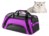 Airline Approved Pet Carrier,Soft Sided Cat Carriers for Small Dog Cats and Small Animals V1366-AZ2-W-12346