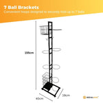 Sports Equipment Storage Rack - Vertical Ball Organiser Basketball Garage Stand V238-SUPDZ-40838091931728