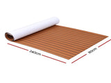 Seamanship EVA Foam Boat Flooring Mat Decking Sheet 240x90x0.6cm Dark Brown BF-240X90-D-BR