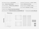 10PCS 23.6inch/60cm High Wedding Flower Stand, With Acrylic Laminate,Acrylic Vase Column Geometric V952-HLHJLFTJXKTLPNM7WV0