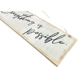Everything Is Possible Wall Art 20cm V637-33848WAL