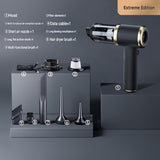 Black Handheld Cordless Vacuum Cleaner Air Duster 4-in-1 Mini Vacuum Blower Rechargeable Portable V888-ELOSUNG53329