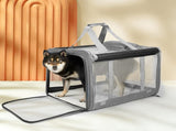 Pawz 3 in 1 Pet Soft Crate Dog Cat Carrier L Size Grey PT1254-L-GY