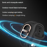 Portable Mosquito Repellent Fan and Ultrasonic Wristband Set - USB Rechargeable Hanging Fly Repeller V888-ELOSUNG56368