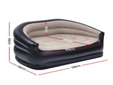 Gardeon Outdoor Air Sofa Inflatable Couch Two-Seater Lounge Chair with Pump Blow Up Couches for IAS-2SEAT-CO
