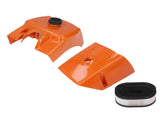Air Filter with Cylinder Cover Set Plastic Replacement for Stihl 066 MS660 MS650 Chainsaw 000 120 V1294-YM0523-3111210507511