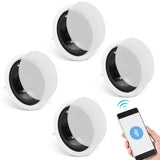 VEVOR 4 PCs 165.1 mm Bluetooth in Ceiling Speakers, 150W, Flush Mount Ceiling & in-Wall Speaker V952-DPXDYSQ65YCSYB22LV3