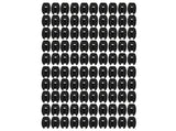100PCS Electric Fence Insulator Weather Resistant ABS Square Tube Post Insulator for Steel Wire V1294-YM0717-3111220228812