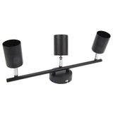 LED Track Light Kit 3 Heads 15.9in Arm 90 Degrees Rotatable Matte Black 3 Light Track Lighting Kit V1294-YM0703-3119230078511