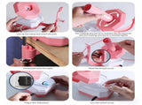 Electric Yarn Ball Winder, Pink and White, Automatic Tension Control with Stepless Speed, 7oz V1107-CS-VOBDWJES53