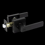 Door Handle Set Lever Privacy Function Square Black V63-837371