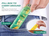 Monthly Pill Organizer 4 Times a Day, 30 Day Pill Organizer with Daily Pill Box Organizer, One Month V1259-DP01-A-2385