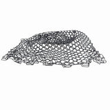 Replacement Fishing Net Wear- Rubber Mesh Fish Catch Multifunctional Dip Net Black 55cm V1366-AZ2-W-15722