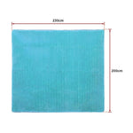 230x200cm Floor Rugs Large Shaggy Rug Area Carpet Bedroom Living Room Mat - Turquoise V63-832131