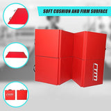 Folding Red Exercise Mat Gymnastics, Martial Arts, Yoga, Karate & Judo Training V63-766455