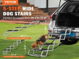 Dog Stair for Cars, Wide 5-step Dog Car Steps, Folding Dog Car Ramp with Nonslip Surface, Portable V952-KZDGLT5STEP1DLM2TV0