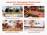 Wedding Flower Stand, 10PCS 60cm Column Flower Stand, Floral Stands with Metal Laminate, Gold V952-HLHJLFT10J60IFM47001V0