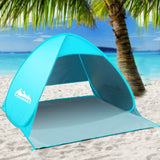 Weisshorn Pop Up Beach Tent Camping Hiking 3 Person Sun Shade Fishing Shelter TENT-C-BEA-TRI