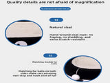 Oval-shaped braised chicken Large Cat Scratcher Bed 2 in 1 Sisal Scratching Pad & Plush Lounge Nest V888-ELOSUNG40439