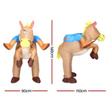 Inflatable Cowboy Costume Adult Suit Blow Up Party Fancy Dress Halloween Cosplay HALO-INF-HORSE