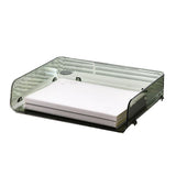 A4 Paper Storage Box Stackable Plastic Large Opening Single Layer Desktop File Organizer for Office V1294-YM0626-3117220312813
