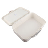 Multifunctional Document Storage Box Large Capacity Two Layer Liner Home Certificate Organizer White V1294-YM0706-3117230132214