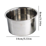 Double Boiler,Stainless Steel Melting Pot with Ergonomic Handle,Double Pour Spouts & Anti- Hook,for V1369-AZ3-W-14800