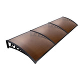 Instahut Window Door Awning 1mx3m Brown AWN-PC6-1X3-BR