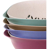 Double Layer Draining Basket, Plastic Fruit and Vegetable Colander with Fine-Hole Inner Insert, Red V1192-AZ-W-21828