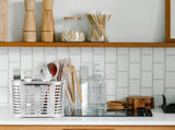 Stainless Steel Utensil Holder for Silverware and Forks, Countertop Kitchen Storage, Sleek Silver V1192-AZ-W-21802
