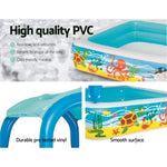 Bestway Kids Pool 140x140x114cm Inflatable Swimming w/ Canopy Play Pools 265L BW-POOL-KID-52192