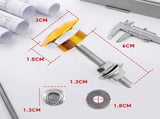 Aluminum Quick Release Fasteners, Quick Release Aluminum Latches - 4PCS Rust-Proof Flush Mount Quick V1366-AZ2-W-15218