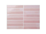 Artiss 3D Peel and Stick Wall Tiles Self Adhesive LinearGrid Backsplash 10 Sheets, Pink PST-614-PK