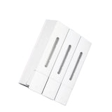 Wall Mounted Shampoo Conditioner Dispenser 1200ml 3 Chamber Shower Soap Dispenser for Bathroorm V1294-YM0901-3112250043511