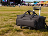 Rolling DJ Cable Bag, 1680D, Padded File Gig Bag with Wheels, 6 Detachable Divider, Travel Storage V952-DJSNB1680DZH0XLYB001V0