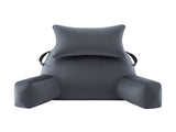 Giselle Bedding Reading Pillow with Detachable Neck Roll & Armrests Sit Up Pillow for Bed Back PILLOW-READ-VEL-GY