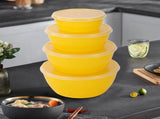 Set of 7 Small Durable 2oz Freezer Containers with Screw Lids - Multicolor, Stackable, Dishwasher V1189-LWWAL-20260401-06282