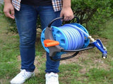 Water Hose Reel Cart, Multi, Durable Pe, Copper, Aluminum, Neat Storage, Easy Use for Gardens V1369-AZ3-W-12145