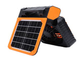 Solar Powered Camping Fan Strong Wind USB Rechargeable Battery Operated Folding Portable Camping Fan V1294-YM0901-3113240183813