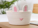 Cute Rabbit Basket Easter Bunny Ear Storage Bag Portable Candy Bag for Storing Cosmetics and Snacks V1294-YM0523-10335584