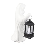 Resin Ghost with Lantern Resin Ghost Hell Messenger Statue Halloween Sculpture Garden Yard V1294-YM0716-10350916