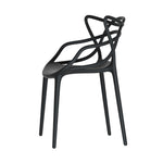 Gardeon 4PC Outdoor Dining Chairs PP Portable Stackable Chair Patio Furniture ODF-CHAIR-PP601-BK-4X