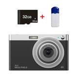 4K 8X Optical Zoom Telescopic Lens Digital Camera With Card Reader & 32G - Black PRL-5120023060DBT
