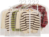 Clear Garment Bags for Hanging Clothes, 40" Suit Bags for Closet Storage, Plastic Dustproof Suit V1366-AZ2-W-18294