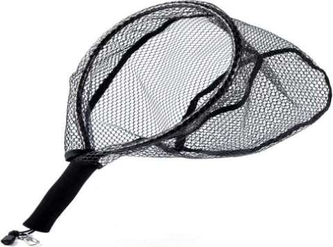 Spring Frame Trout Net Fly Fishing Net with EVA Handle, Ice Landing Nets CNC Aluminum Alloy ...