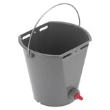 8L Feeder Bucket with 2 Nipple Milk Feeding Barrel Livestock Farm Accessory GrayFor Lamb V1294-YM0901-3111210205112