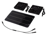 Solar Panel Fan Kit 10W Solar Powered Dual Fans for Chicken House Greenhouse Dog House With V1294-YM0706-3113230199111